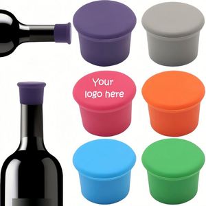Bouchons de bouteille personnalisés en silicone pour vin et bière – Garde le vin frais pour mariages, fêtes et Noël - Product Image 1