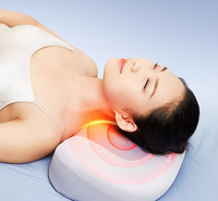Tragbares Aufblasbares Luftdruck-Massagekissen mit Elektrischer Heizung und Vibration, Nackenentspanner mit Airbag zur Linderung von Schulterspannungen