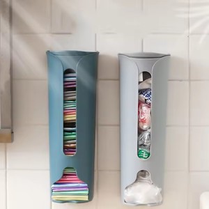 Organizador de bolsas de plástico para cocina, soporte de pared para bolsas de basura, caja de almacenamiento, dispensador de bolsas de basura para baño, accesorio de cocina - Product Image 2