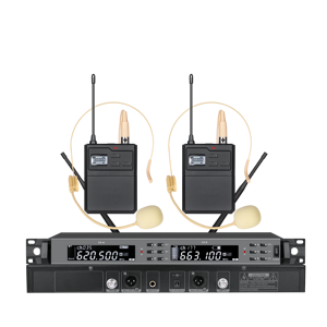 OEM EIF HD-1100 Dual Channel Handheld/Headset/Lavalier/Gooseneck UHF Microphone System for Karaoke Singing Church - Product Image 2