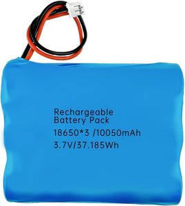 18650 3,7 V 10500mAh 10000mAH 1S3P Paquete de batería de iones de litio 5200mAh 1S2P Batería <span class=keywords><strong>recargable</strong></span> de iones de litio con JST2.0 <span class=keywords><strong>para</strong></span> iluminación de Juguetes - Product Image 2