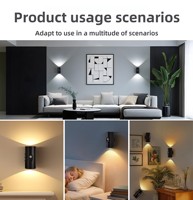 Lumières LED RGB murales intelligentes à détection de mouvement, rechargeables, magnétiques, à dégradé de couleurs, pour une ambiance lumineuse.