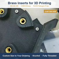 Inserts filetés moletés en laiton M3 pour impression 3D PLA ABS PETG, pièces de renfort thermoplastique à filetage femelle