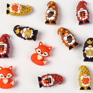 Perles en silicone 3D de qualité alimentaire sans BPA, perles irrégulières en forme d'animaux de dessin animé pour stylos, bracelets, bijoux de dentition pour bébés - Product Image 4
