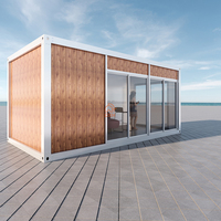 Maison conteneur modulaire isolée moderne, assemblage rapide, maison préfabriquée pour dortoir du personnel et bureau de chantier 20ft 40ft