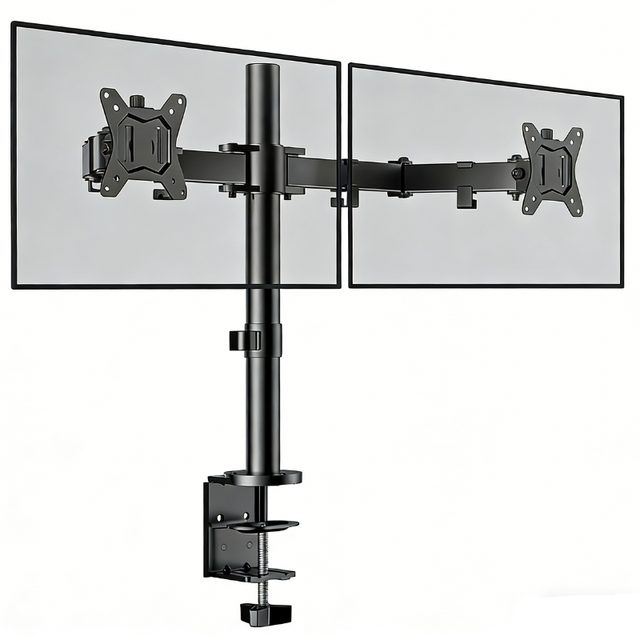 Heavy Duty Load 10kg Monitor Stand VESA 75x75/100x100mm Screen Support Holder Office/Gaming Steel Dual Monitor Arm 360 Swivel