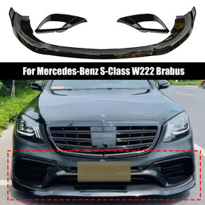 Classe <span class=keywords><strong>S</strong></span> W222 aggiornamento nero BS labbro anteriore per BENZ classe <span class=keywords><strong>S</strong></span> W222 nero AMG Splitter anteriore 2018-2020 - Product Image 6