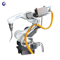 Robot industrial de 6 ejes de acero de soldadura robótica de vigas metálicas con controlador