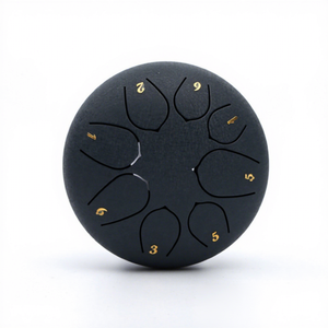 Tambor de Mano Etéreo de 6 Pulgadas y 8/11 Tonos, Diseño de Flor de Loto, Cuenco Cantante de Acero al Carbono, Desprende el Polvo/<span class=keywords><strong>los</strong></span> Preocupaciones - Product Image 5