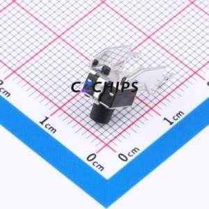 GT-TC102A-H070-L1 Tactile Switch Through hole,6.1x6.1mm Switch Single Pole Single Throw Round Button 1.6N Right Angle Insert - Product Image 2
