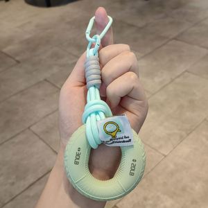 Hecion Gym Silicone Finger Grip Ring <b>Braided</b> Keychain for Gym <b>Accessory</b> Silicone Finger Grip Carabiner Workout Keychain - Product Image 6