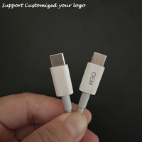 1.2m blanc noir personnalisé Type C PD 60w câble de téléphone portable à charge super rapide USB C vers USB C
