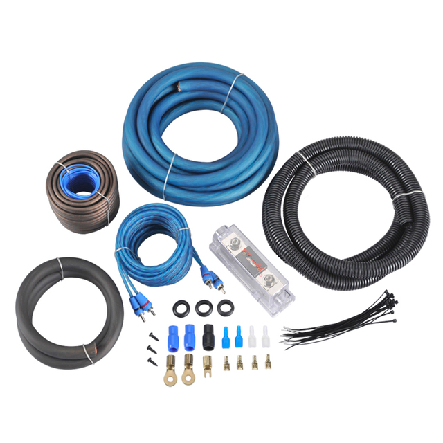 JLD Audio Professional Car Amplifier Wiring Kits OFC CCA 0GAUGE Audio Subwoofer Power Cable PVC Jacket Wholesalers' Choice