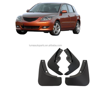 Guardabarros de Cobertura Completa LUMA, Novedades, Artículos de Gran Venta, Delanteros y Traseros para <span class=keywords><strong>Mazda</strong></span> <span class=keywords><strong>3</strong></span> Sedán <span class=keywords><strong>1.6</strong></span> 2004-2008, Loderas Color Negro - Product Image 4