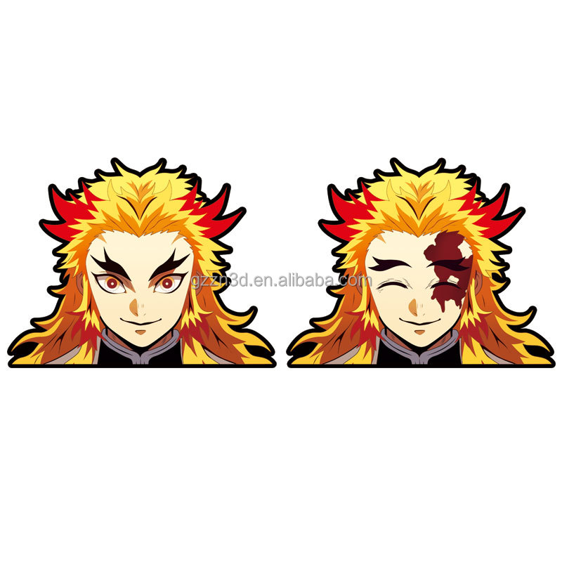 Lenticular Sticker Demon Slayer Die Cut Sticker Waterproof 3D Motion Sticker