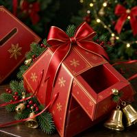 Maßgefertigte Pyramidenbox Umweltfreundlich Recycelbar Hochwertig Weihnachtsstil Kuchen-Dessert-Box Europäische To-Go-Box