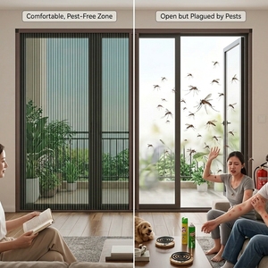 Porte <span class=keywords><strong>moustiquaire</strong></span> rétractable en maille plissée <span class=keywords><strong>moustiquaire</strong></span> orgue coulissant sans rail Anti insecte mouche <span class=keywords><strong>moustiquaire</strong></span> porte <span class=keywords><strong>moustiquaire</strong></span> - Product Image 1
