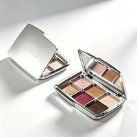 KEYO Boîtier compact rectangulaire personnalisé populaire pour fard à joues, avec miroir, pour poudre compacte et palette de fards à paupières