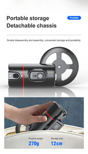 P02 KI-Überwachung Gimbal faltbares Smartphone Rotation Gimbal Handy Videoaufnahme Desktop-Überwachung Vlog-Stabilisator für iPhone 15 - Product Image 5