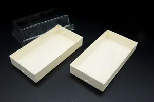 Wholesale Cheap Custom Unfinished Small Balsa Wooden Cheese Cake Cookie Sushi Boxes For Food Packaging