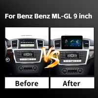 Autoradio multimédia Linux sans fil Android AUTO CarPlay avec écran 9 pouces pour Mercedes Benz Classe M W166 ML250 ML350 GL