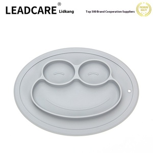 Ciotola per l'Apprendimento Alimentare del Bambino in Silicone Rotonda Ecologica con Design a Rana Cartone Animato, Separatore per Alimenti e Ventosa, Alta Qualità Cromatica - Product Image 5