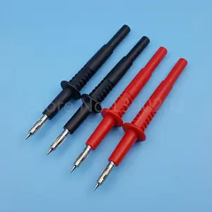 2Pairs 4Mm Messing Banana Mannelijke Plug Test Probe Pin Pen Voor Multimeter Oscilloscoop