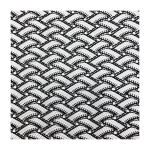 Vendite calde in <span class=keywords><strong>bianco</strong></span> e nero trasversale con foro netto 100% elasticizzato in poliestere tinto in filo jacquard tessuto a maglia per abbigliamento - Product Image 2