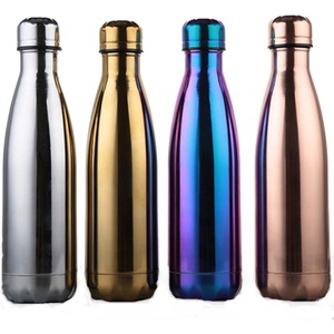 Wholesale New Double Wall Stainless Steel Vacuum Flask Insulated Electroplate <strong>Copper</strong> Drinking <strong>Water</strong> <strong>Bottle</strong> - Product Image 1