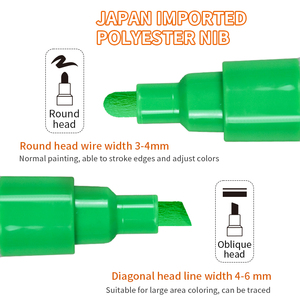 8 màu sắc nghệ thuật vẽ màu chất lỏng phấn graffiti không có mùi khó chịu trẻ em Bút đánh dấu vĩnh viễn Quà Tặng - Product Image 6