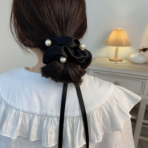 Coleteros para el cabello <span class=keywords><strong>PL</strong></span> Pure Desire, Lazos para el cabello con perlas, Accesorios para el cabello de estilo sencillo, Diadema para atar la cola de caballo - Product Image 5
