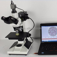 Inverted Metallurgical Trinocular Microscope Metallographic Equipped with Metallographic Analysis Software