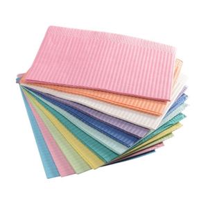 Bavoirs dentaires jetables imperméables 3 plis colorés pour patients – Produits dentaires polyvalents - Product Image 4