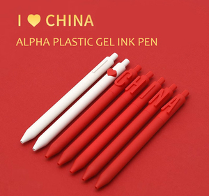 Kaco Alpha RED white Character Number <b>Ballpoint</b> <b>Pen</b> 0.5 mm Plastic Promotion Gift Design for Artists Hotel Event Kaco <b>Pen</b> - Product Image 2