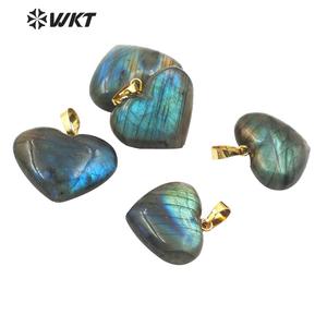 WT-P1506 Elegant Natural Bright Heart Shape <strong>Labradorite</strong> <strong>Pendant</strong> Women Fashion Charm Jewelry <strong>Labradorite</strong> <strong>Pendant</strong> - Product Image 3