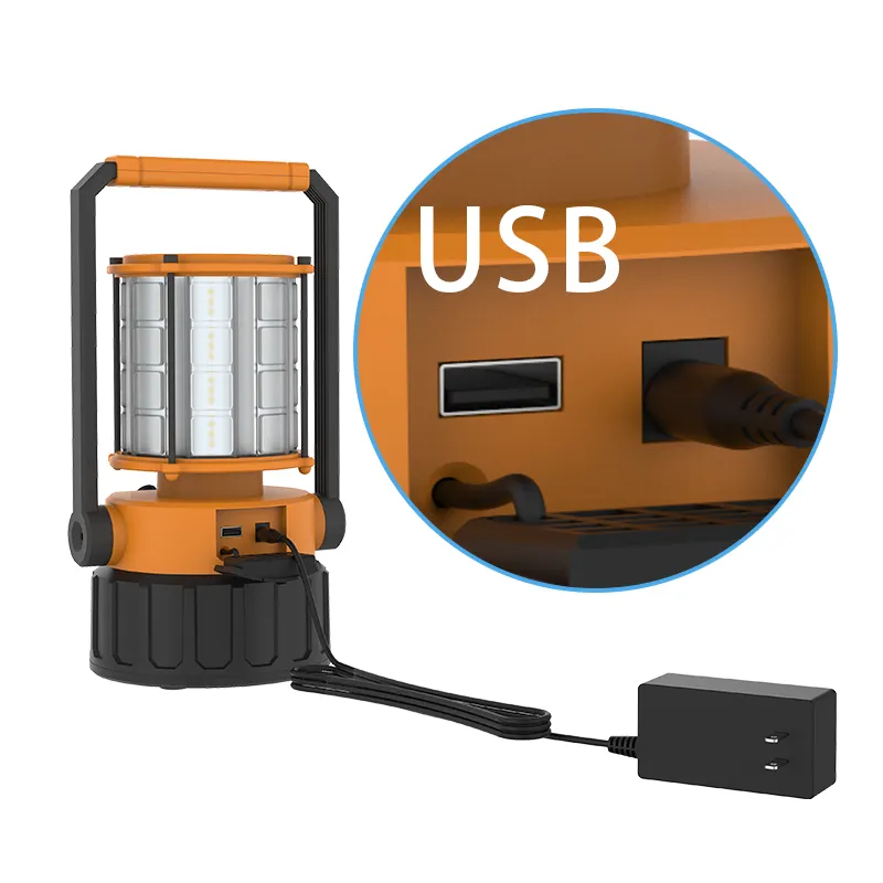 מפעל סיטונאי 48W LED בניית אתר עבודה אור נטענת סוללה מופעל led עבודה אור עם USB כוח פלט