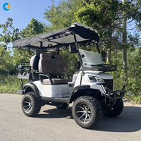 Voiturette de golf électrique Robetaa 4 places 48 V homologuée CE pour la route, avec levage électrique, à vendre