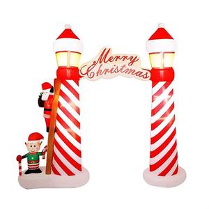 Aufblasbare Weihnachtsdekoration für den Außenbereich, riesiger Lebkuchen-Torbogen, aufblasbare Weihnachtsdekoration für den Garten - Product Image 3