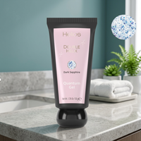 Gel Constructeur UV Quantum Double Hélice Saphir Foncé 50g Style Designer avec Échantillon Gratuit Certifié par CPNP DHG007
