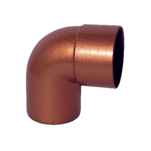 Tube en cuivre rouge courbé à 90° de 80 mm, qualité C12200, en cuivre pur pour les canalisations d'évacuation des eaux de pluie et les climatiseurs - Product Image 1