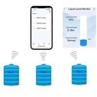 Sensor de Nivel de Fluido Ultrasónico Zigbee TLC2206-ZB, Control por Aplicación Tuya/Smart Life, Detección de 3 m para Tanques de Aceite, Diésel, Agua y Combustible