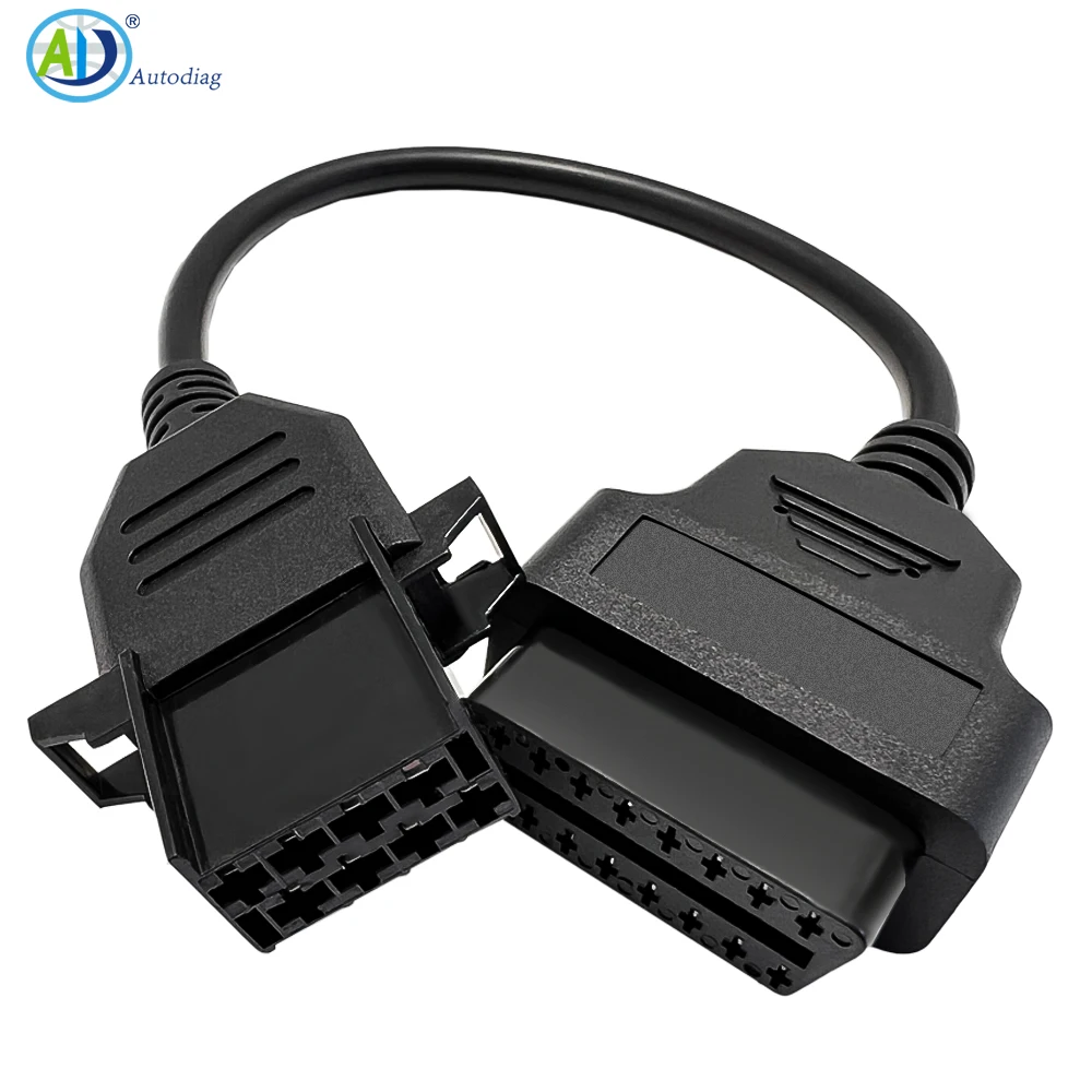 OBD2 Connector Adapter For Volvo Truck Heavy Duty 8 Pin OBD to OBD2 16Pin For Volvo