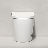 Toilette intelligente innovante avec écran LED, télécommande, montage au sol, toilette électrique intelligente pour projets de villégiature de luxe