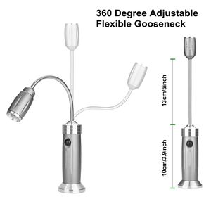<strong>Waterproof</strong> Aluminum Alloy Zoomable Barbecue <strong>Grill</strong> <strong>Lights</strong>, Outdoor BBQ 360 Degree <strong>Flexible</strong> Gooseneck <strong>LED</strong> Camping Magnetic Base - Product Image 2