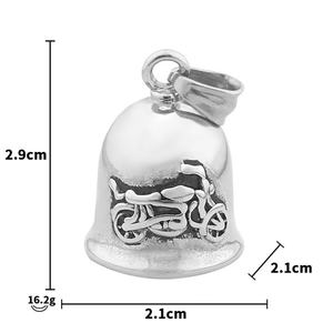 Collar Unisex de Acero Inoxidable con Colgante de Campana y Nefertiti, Estilo Hip Hop, Amuleto de Faraón Egipcio, Chapado en Titanio, Campana para Fiesta - Product Image 2