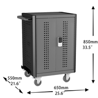 Chariot de charge Chromebook 30 baies chariot de charge pour ordinateur portable tablette stockage de téléphone portable armoire de charge