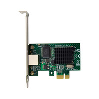 Carte LAN serveur interne PCI-E X1 BCM5721 à port unique/RJ45 Gigabit avec câble en cuivre pour ordinateurs de bureau – En stock