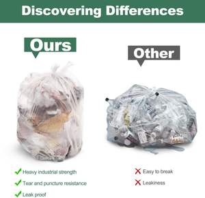 Biodegradable PE Heavy Duty Reusable T-Shirt Carry-Out <b>Packaging</b> <b>Bags</b> 19x10x32 for Supermarket & Grocery Use - Product Image 6