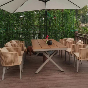 Set Tavolo da Esterno in Rattan STG, Set da Pranzo per Balcone, Giardino e Hotel, per 4/6/8 Persone - Product Image 5