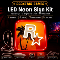 Enseigne lumineuse GTA Vice City avec néons LED et lettres lumineuses, garantie 2 ans, pour jeux et décoration intérieure, enseignes électroniques